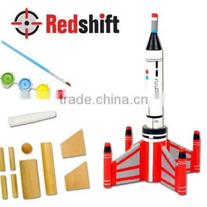 Arts & Crafts Kit Wooden Toys Color Your Tall Wooden Rocket thumbnail-1