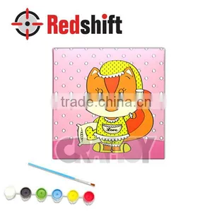 OEM Cosmetic Set Toys Color Your Canvas Frame Anim-Pal Sleepy Squirrel thumbnail-1