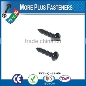 Made in Taiwan High Quality Black Coating Manufacturer Pan Head Self Tapping Screw thumbnail-4