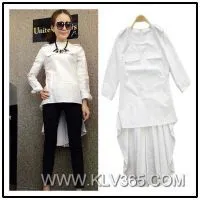 Women Latest Fashion Long Top Design Short Front Long Back thumbnail-1