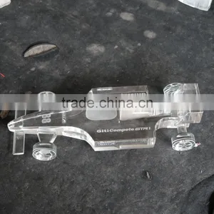 Noble Customized Made Crystal Glass Car Model For Souvenir Gift thumbnail-2