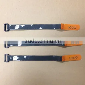 Silicone Backed Hook and Loop Belt Strap Cable Tie for Anti-slip Application thumbnail-1