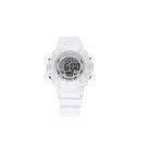 Vogue Custom White Girl Digital Sport Wrist Watches PU Gift Wristwatch thumbnail-1