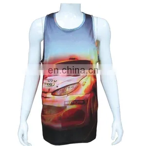 Sublimation Custom Burnout Tank Top Men , Burnout Tank Top Women thumbnail-3