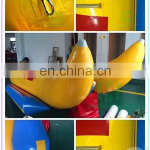 HI High Quality Banana Boat Agua Inflatable, 0.65mm Pvc Inflatable Flying Fish Boat thumbnail-1