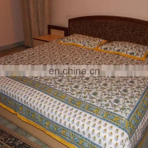 100% Cotton Luxury Flower Printed Colorful Wedding Bedding Sets/bedsheets thumbnail-1