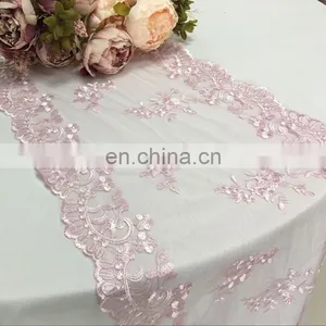 Embroidered Lace Restaurant Table Runner Decoration thumbnail-1