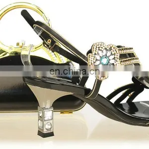 Wholesale Black Cheap High Heel Shoes thumbnail-1