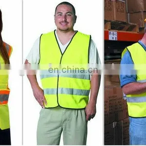 2017 Hi Vis Wholesale Knitted Fabric Reflective Safety Vest thumbnail-3