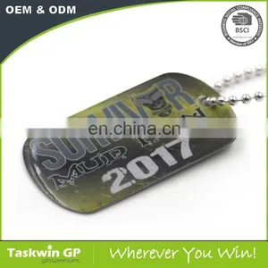 Antique Custom Personalized Stamps Pink Enamel Game Animation Printing Metal Dog Tag thumbnail-3