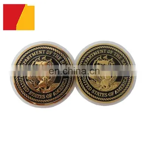 Custom Design Metal Coins Plated Gold With Gift Box thumbnail-2