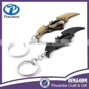 Wholesale Superhero Marvel Batman Bat Metal Keychain With Key Ring in Store thumbnail-1