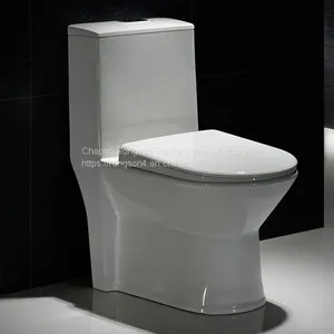 Bathroom Sanitary Ware New Design Public S-trap Siphonic One Piece Toilet thumbnail-4