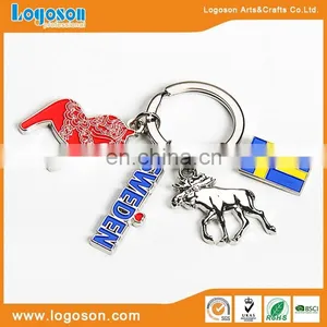 Custom Effier Tower Heart Pendant Paris Metal Keychain Pendants thumbnail-5