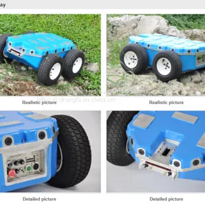 Aluminum Alloy Molding Whole Shapes Inflatable Rubber Wheel Robot Platform thumbnail-1