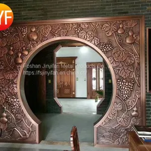 Foshan Manufactory Stainless Steel Aluminium Engrave Room Divider Screen Partition thumbnail-3