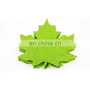 Various Colors Thanksgiving Maple Leaf Felt Drink Coaster Set for Autumn thumbnail-6