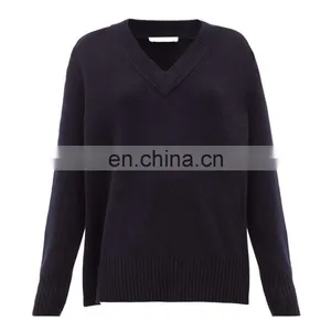 DiZNEW Oem 100% Pure Cashmere Sweater Custom Hand Knitted Intarsia Women Cashmere Sweaters thumbnail-1