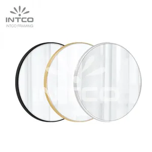 Metal Framed Decorative Wall Mounted Mirror With Hanging Chain, Aluminum Framed Mirror, Custom Mirror Frames thumbnail-4