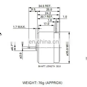 6V 9V 12V 2400rpm DC Motors EG-530AD for Cassette Tape Recorder thumbnail-4