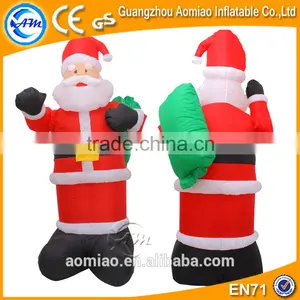 Air-blown Inflatable Santa Grotto, Inflatable Christmas Santa Claus With Gifts thumbnail-1