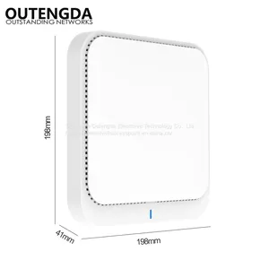 New 11ax Wi-Fi6 Ceiling Wireless AP 1800Mbps 802.11ax 200 End Users Dual Radio 5G Support PoE DC WiFi6 Router 11AX Access Point thumbnail-1