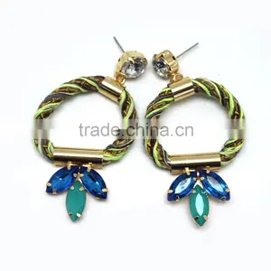 Latest Design Popular Fashion African Beads Jewelry Set Handmade Indian Jewelry Necklace and Earring Bracelet Set thumbnail-2