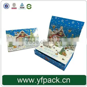 Creative Popular Foldable Full Color Glossy 3d Christmas Gift Box For Sale thumbnail-6