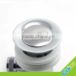 Chrome Bathroom Basin Sink Rod Operated Push Pull Lever Pop Up Waste Plug thumbnail-5