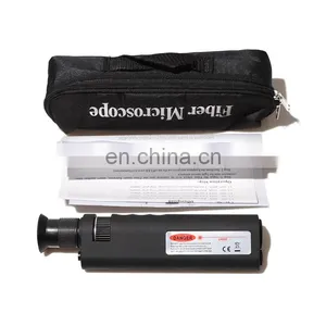 Fiber Optic Inspection Microscope 400x LED Illumination Handheld Anti Slip Rubber SC/LC/FC Connection Fiber Microscope thumbnail-5