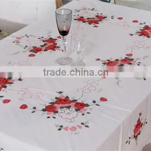 2015 New Hand Embroidery Design Fabric Tablecloth Wholesale Brocade Designs Tablecloth thumbnail-2