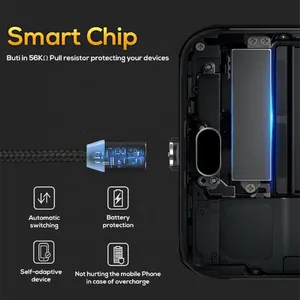 Free Sample 3 in 1 Round Magnetic Phone Cable for Micro/IOS/Type C Cell Phone Fast Charging Magnetic Usb Cable With Cheap Price thumbnail-4