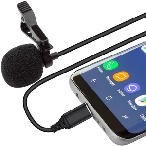 Professional Lavalier Lapel Microphone Omnidirectional Condenser Mic for IPhone Android Smartphone for Youtube Interview Video thumbnail-2