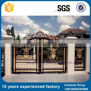 Zero Pollution Hot-Dip Galvanized Wrought Decorative Garden Iron Gate thumbnail-1