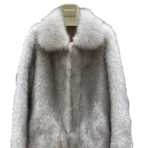 Winter's New Divine Girl Faux Fox Fur One-piece Fur Coat for Women, Eco-friendly Fur With a High-end Feel thumbnail-3