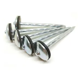 Straight Shank Roofing Nails With Washer - OEM Logo Available thumbnail-2
