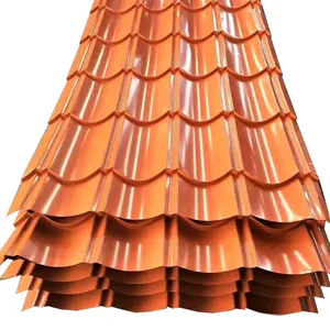 Galvanized Corrugated Roofing Steel Sheet Green Color for Building Construction Hardware thumbnail-3