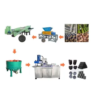 Smokeless Hookah Coal Machine for Shisha Wood Coconut Shell Charcoal Production Line EPC thumbnail-1