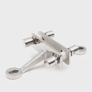 Curtain Wall Spider 4 Way Arm SS304 Satin Finish 250mm Heavy Duty for Shopping Mall Entrance thumbnail-3