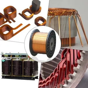 Solid Flat Copper Laminated Enamel Coil Wire Electric Flat Winding Enamel Coated Wire for Axial Flux Generator 600V IP20 thumbnail-3