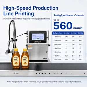 Industrial Small Character CIJ Printer for Honey Jars Bottles Caps and Food Packaging thumbnail-2