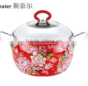 Popular Enamel Pot With Full Decals thumbnail-1