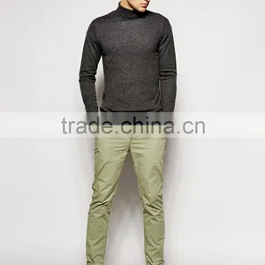 2016 Men's Casual Fit Slim Garment Wash Chino Pants thumbnail-4