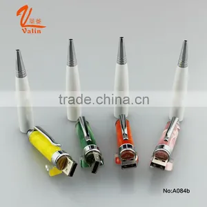 Innovative Design Colorful Acrylic Metal USB Ball Pen Supplier's Choice thumbnail-4