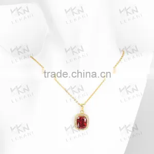2016 Newest Big Zircon Necklace,gold Plated Necklace,lady Jewelry Necklaces thumbnail-2