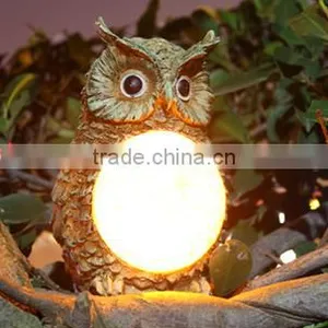 Owl Solar Resin Light Led Garden Resin Outdoor Lights thumbnail-5
