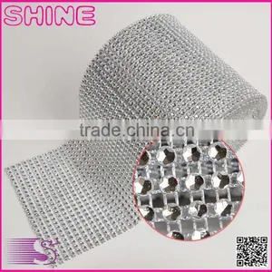 China Manufacture YIWU Wholesale Hot Sale in Rolls Rhinestone Mesh Sheet Net thumbnail-1