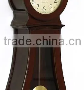 Glass Wooden Pendulum Wall Desktop Clock for Bedroom thumbnail-1