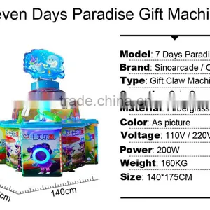Sinoarcade 4 Players Toy Grabber Gumball Clawing Game Machine Simulation thumbnail-6