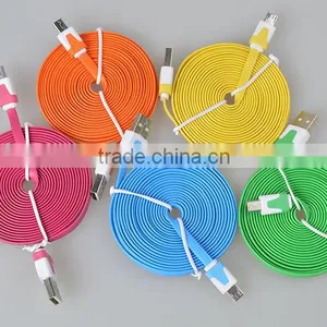 2015 Universal Flat Low Profile Usb to Micro Usb Cable for Smart Phone thumbnail-3